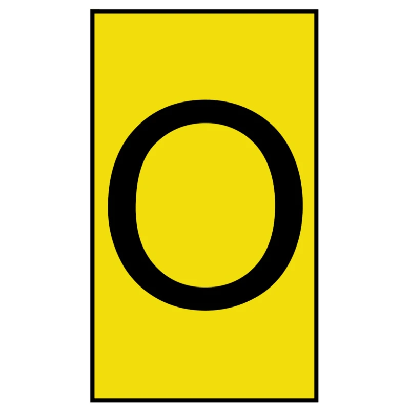 HellermannTyton Ovalgrip Slide-On Pre-Printed Cable Marker Black Legend Yellow Marker Colour 3.6mm Max 901-10668 906-4873-YE