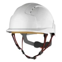 JSP EVOLite SkyworkerTM White Industrial Safety Helmet with Chin Strap Ventilated Adjustable AJS260-000-100