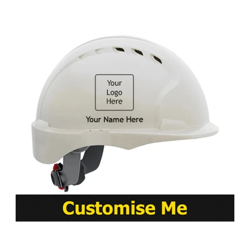 JSP EVOLite SkyworkerTM White Industrial Safety Helmet with Chin Strap Ventilated Adjustable AJS260-000-100
