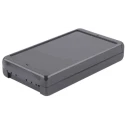 Bopla Bocube Series Graphite Grey Grey Lid ABS Enclosure, IP66, IP68, 40 mm x 231 mm x 125 mm 96035244 B 221304 ABS-7024