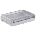 Bopla Bocube Series Light Grey Transparent Lid Polycarbonate Enclosure, IP68 IP66 IK07 40mm x 96024245 B 181304 PC-V0-G-7035