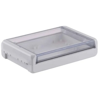 Bopla Bocube Series Light Grey Transparent Lid Polycarbonate Enclosure, IP68 IP66 IK07 40mm x 96024245 B 181304 PC-V0-G-7035