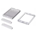 Bopla Bocube Series Light Grey Transparent Lid Polycarbonate Enclosure, IP68 IP66 IK07 40mm x 96024245 B 181304 PC-V0-G-7035