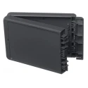 Bopla Bocube Series Graphite Grey Grey Lid ABS Enclosure IP66 IP68 40 mm x 191 mm x 125 mm 96034244 B 181304 ABS-7024