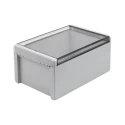 Bopla Bocube Series Light Grey Transparent Lid Polycarbonate Enclosure IP66 IP68 IK07 120 mm 96026365 B 261712 PC-V0-G-7035