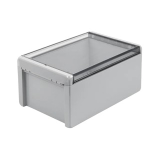 Bopla Bocube Series Light Grey Transparent Lid Polycarbonate Enclosure IP66 IP68 IK07 120 mm 96026365 B 261712 PC-V0-G-7035