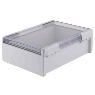 Bopla Bocube Series Light Grey Transparent Lid Polycarbonate Enclosure IP66 IP68 IK07 120 mm 96027665 B 273612 PC-V0-G-7035
