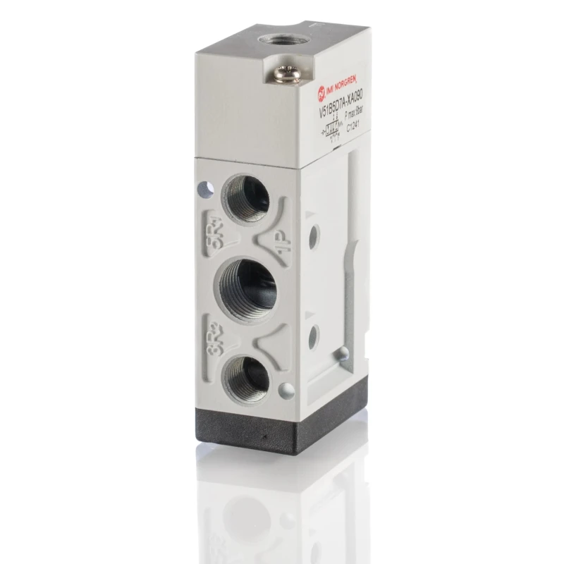 RS PRO Pneumatic Solenoid Valve 5/2 Function 1/2 in Port Size G 1/4 Thread Pilot/Spring Actuation 8 bar Max 907-6419