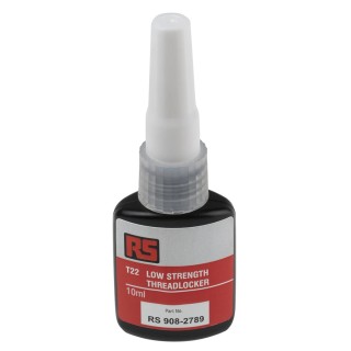 RS PRO Threadlocking Adhesive T22 Purple, Low Strength, 10 ml Bottle, 12 h Cure Time 908-2789