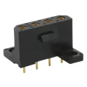 Souriau Sunbank by Eaton SMS Series Straight PCB Socket 4-Contact 1 Row 5.08 mm Pitch Solder SMS4GE3