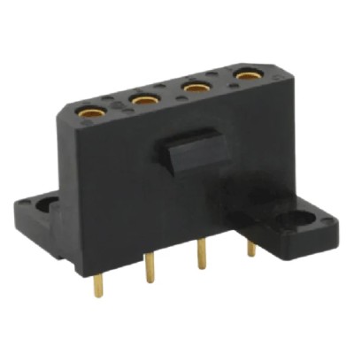 Souriau Sunbank by Eaton SMS Series Straight PCB Socket 4-Contact 1 Row 5.08 mm Pitch Solder SMS4GE3