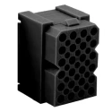 Souriau Sunbank by Eaton SMS Female Connector Housing 5.08 mm Pitch 24 Way 6 Row Straight SMS24R1