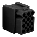 Souriau Sunbank by Eaton SMS Female Connector Housing 5.08 mm Pitch 15 Way 5 Row Straight SMS15R1