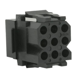 Souriau Sunbank by Eaton SMS Female Connector Housing 5.08 mm Pitch 9 Way 3 Row Straight SMS9R1
