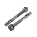 RS PRO Carbon Steel Galvanised Through Anchor Bolt M10 x 100 mm 908-6690