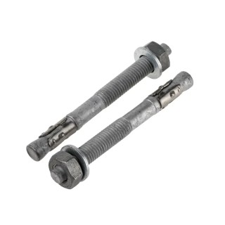 RS PRO Carbon Steel Galvanised Through Anchor Bolt M10 x 100 mm 908-6690