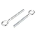 RS PRO Carbon Steel Forged Eye Anchor Bolt M10 Threaded, 108 mm Length, Zinc Plated 908-6785