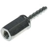 RS PRO Carbon Steel Anchor Bolt M8 x 40 mm Zinc Plated 6 mm Drill Diameter 908-6753