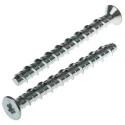 RS PRO Carbon Steel Countersunk Anchor Bolt M6 x 75 mm Zinc Plated Hardened 908-6725