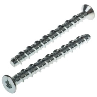 RS PRO Carbon Steel Countersunk Anchor Bolt M6 x 75 mm Zinc Plated Hardened 908-6725
