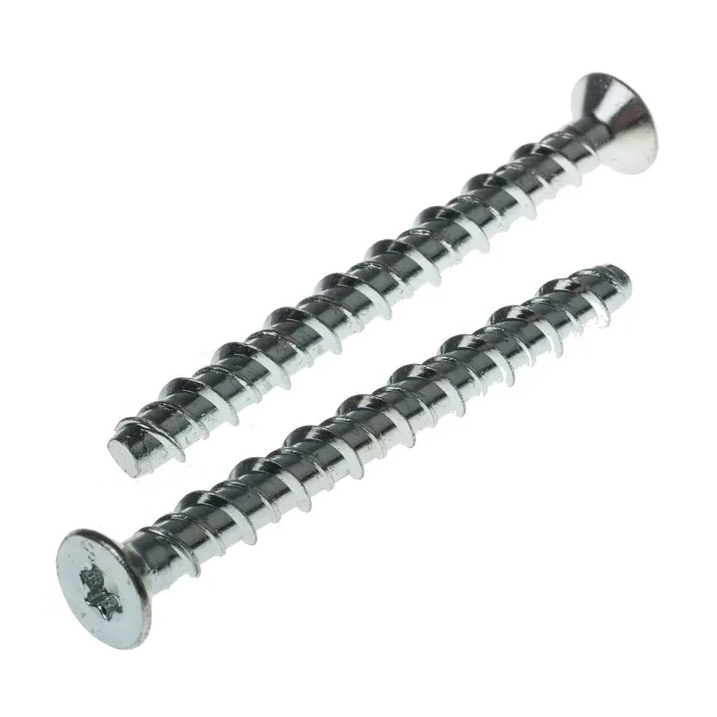 RS PRO Carbon Steel Countersunk Anchor Bolt M6 x 75 mm Zinc Plated Hardened 908-6725