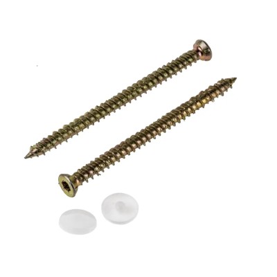 RS PRO Carbon Steel Zinc Plated Concrete Screw Anchor M6 Thread Size 6mm Drill Diameter 100mm Length 908-6845