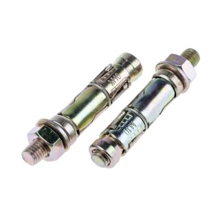 RS PRO Carbon Steel Shield Anchor M10 x 60 mm Zinc Plated Shield Anchor Projecting Bolt 908-6873