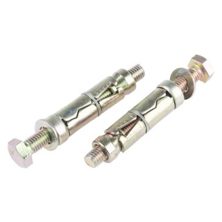 RS PRO Carbon Steel Shield Anchor Loose Bolt Thread Size M8 Length 50mm Drill Diameter 14 mm Zinc Plated 908-6905