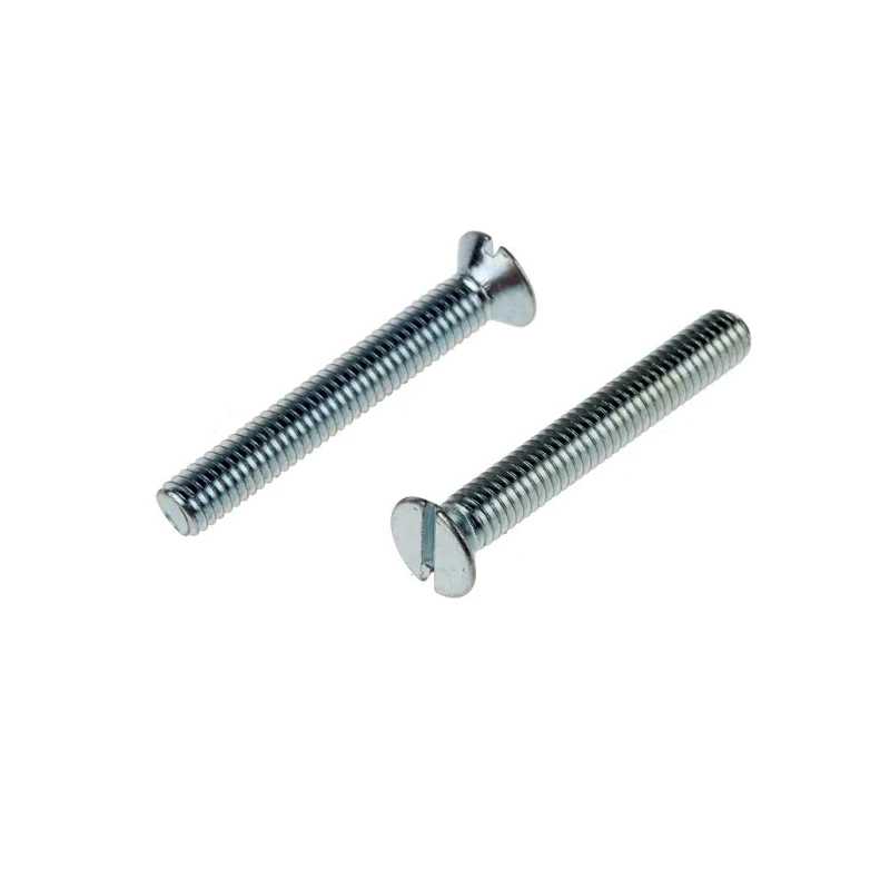 RS PRO Slot Countersunk Steel Machine Screw 25 mm M3.5 908-7396