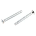 RS PRO Slot Countersunk Steel Machine Screw M5 40mm Passivated Zinc Plated 908-7429