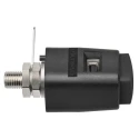 Schutzinger Black 6.2 mm Terminal Post, 70V, M6 Thread, 16A SDK 504 / SW