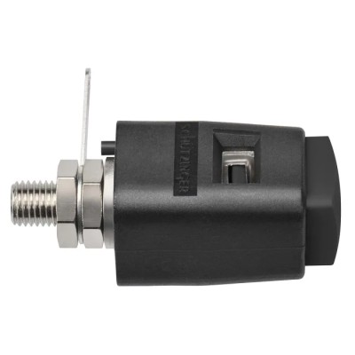 Schutzinger Black 6.2 mm Terminal Post, 70V, M6 Thread, 16A SDK 504 / SW