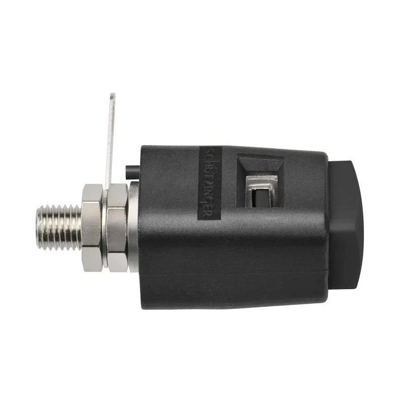 Schutzinger Black 6.2 mm Terminal Post, 70V, M6 Thread, 16A SDK 504 / SW