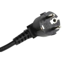 RS PRO Unterminated to CEE 7/3 Schuko Power Cord 2.5 m 250V 10A Black PVC 909-2184