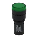 RS PRO Panel Mount Green LED Pilot Light 16 mm Cutout, 12 V AC/DC, IP40, Round, Model 909-2430