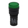RS PRO Panel Mount Green LED Pilot Light 16 mm Cutout, 12 V AC/DC, IP40, Round, Model 909-2430