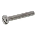 RS PRO Slot Pan Steel Machine Screw M4 Thread 8 mm Length Passivated Zinc Plated 908-7598