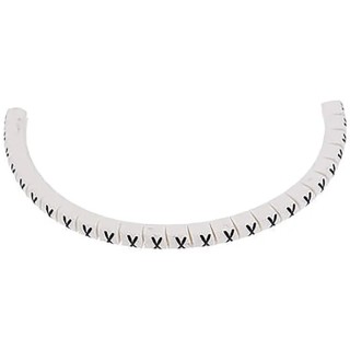 HellermannTyton HGDC Slide-On Cable Marker, Black Legend, Pre-Printed X, 3 mm Max Cable, 1 mm Min 901-10555 909-3010-PVC