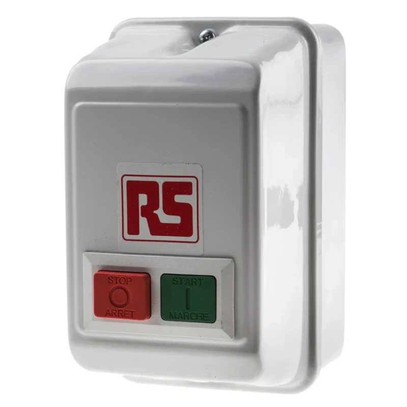 RS PRO Direct-On-Line Starter 1.5 kW 240V AC Single Phase IP55 Surface Mount 3 Poles 909-4098