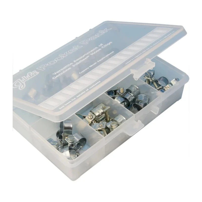 Jubilee Zinc Plated Mild Steel Hose Clip Kit 54 Pieces 8 Sizes PPJJMS