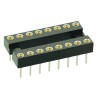 HARWIN 2.54 mm Pitch Vertical 32 Way Through Hole Standard Pin Open Frame DIL Socket 1A D2832-42