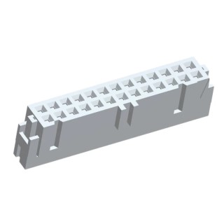 TE Connectivity 26-Way Shrouded IDC Connector Female for Cable, 2 Row, 500V AC, 1A, Gold over Nickel Plating 2-215915-6
