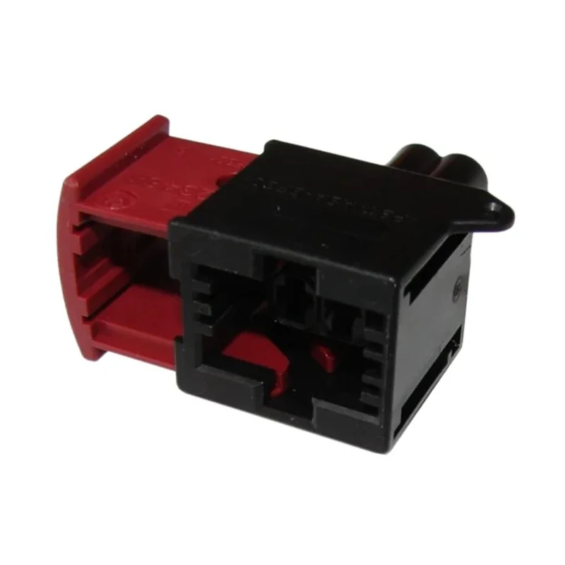 TE Connectivity Junior Power Timer Automotive Connector Female 2 Contacts Plug-in Crimp 30A Black 1-967239-1