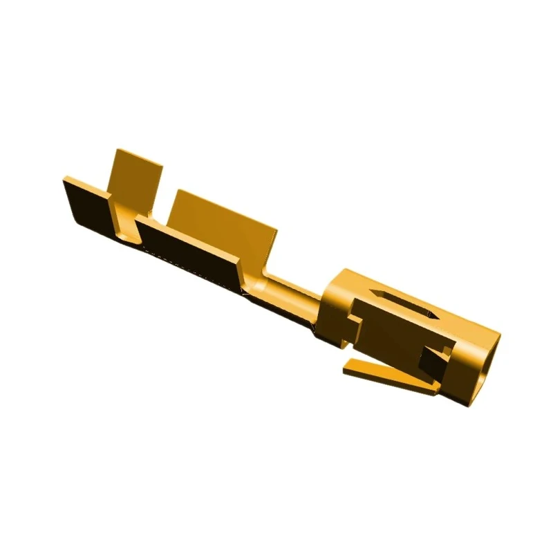 TE Connectivity AMPMODU MOD V Series Female Crimp Terminal 3A 24-20 AWG Gold Plated Phosphor Bronze 11.94mm Length 87309-9