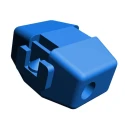 TE Connectivity ELECTRO-TAP Open Barrel Splice Connector Blue Insulated Tin Brass Contact 16 AWG 35mm 171404-1