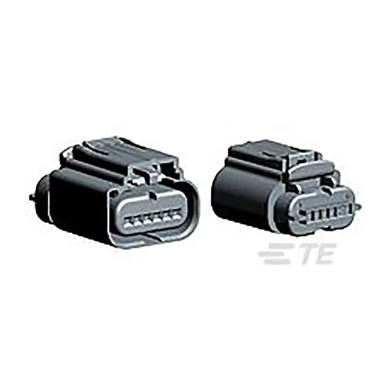 TE Connectivity Automotive Connector Seal Female 1 Row 6 Way Cable Receptacle Solder Termination 1438153-5