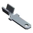 TE Connectivity FASTON .110 Black Uninsulated Male Spade Connector Crimp 2.79 x 0.51 mm Tab Size 22 AWG to 18 AWG 62122-1