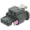 TE Connectivity MCON 1.2 Automotive Connector Female Black 3 Way Crimp Termination 1-1718644-1