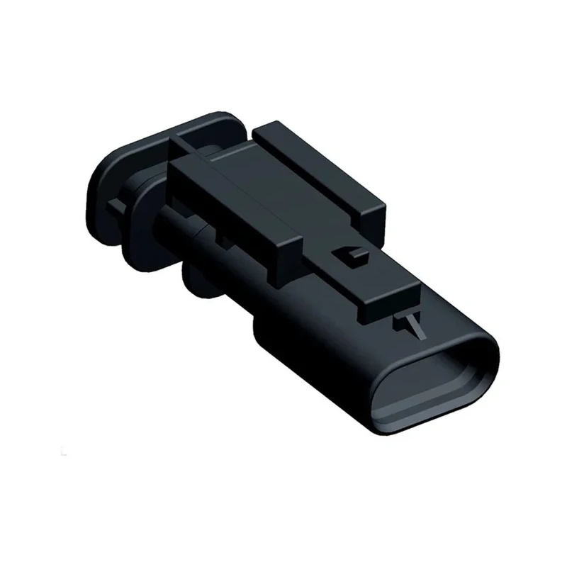 TE Connectivity MCON 1.2 Automotive Connector Male Black 3 Way Crimp Termination 25A Current 125°C Max Operating 1-1703494-1
