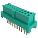 HARWIN Gecko Series 12-Contact 2 Row 1.25 mm Pitch Straight Through Hole PCB Socket G125-FV11605L0P
